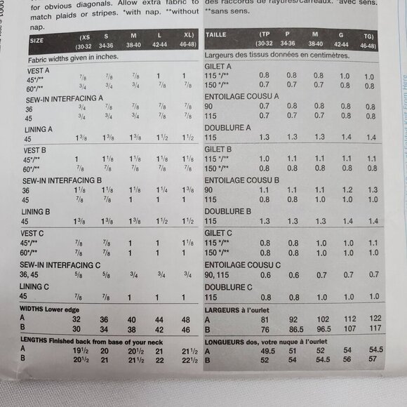 Vogue Accessories 7488 Mens Vest Sewing Pattern  XS-XL multi styles UNCUT - Picture 5 of 11